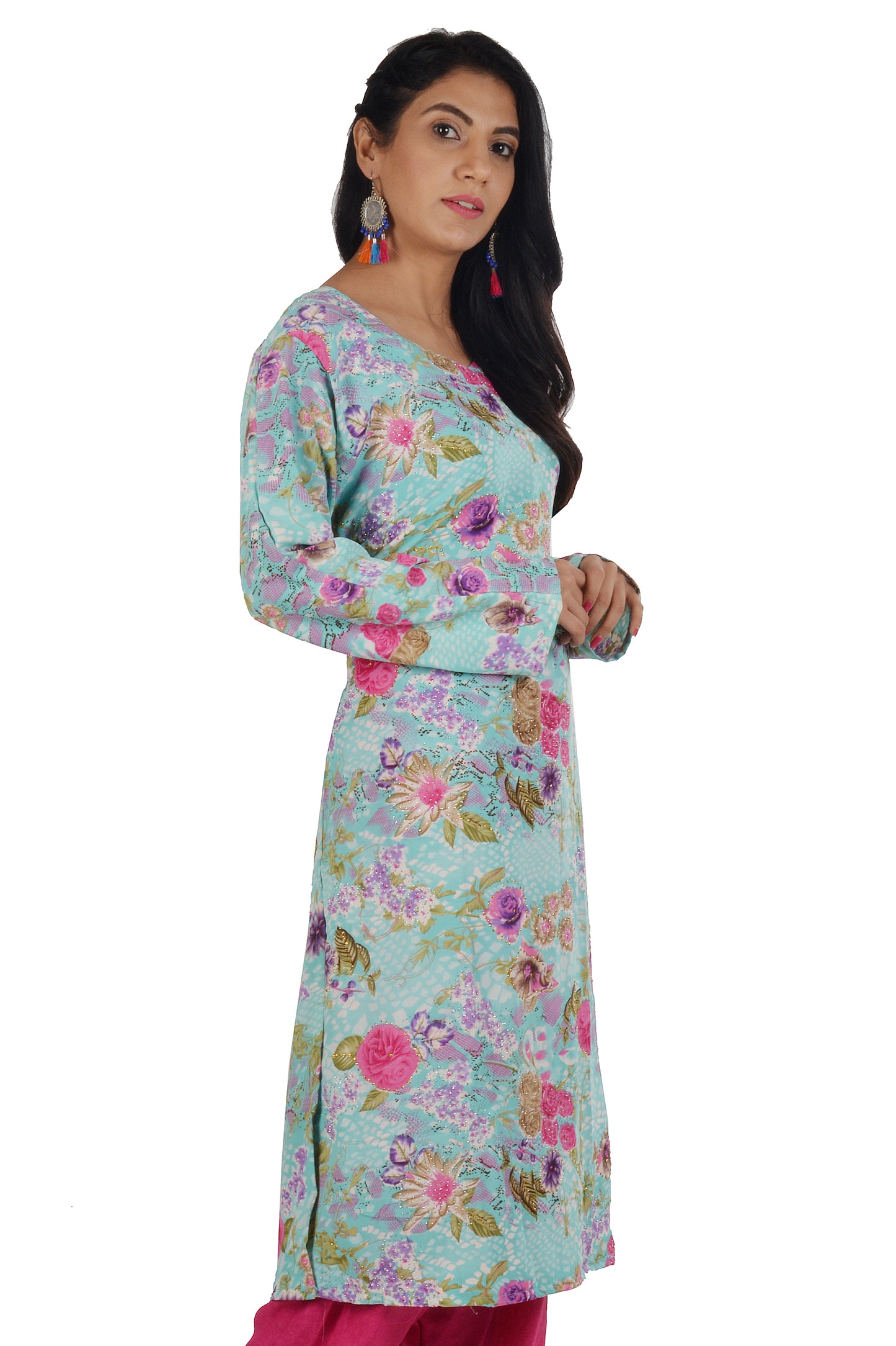 Blue Long sleeves Salwar kameez dress Size 42 Long sleeves