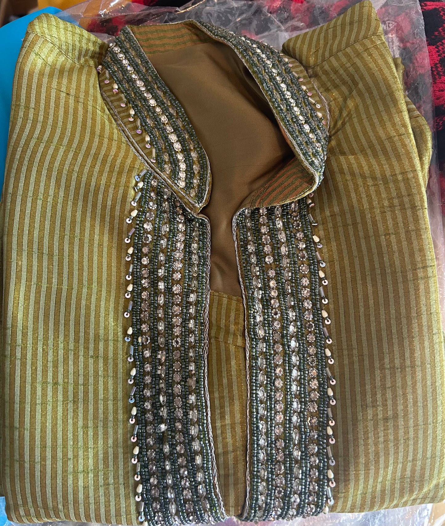 Green Men sherwani kurta set on Sale size medium