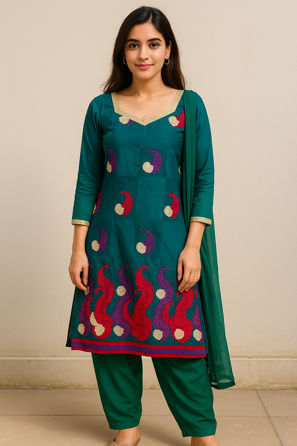 salwar kameez Dupatta set chest Size 40