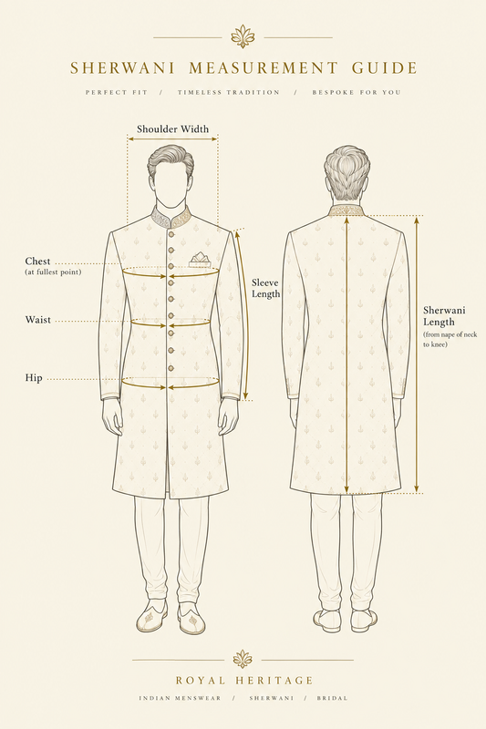 How to Measure Yourself for a Sherwani at Home