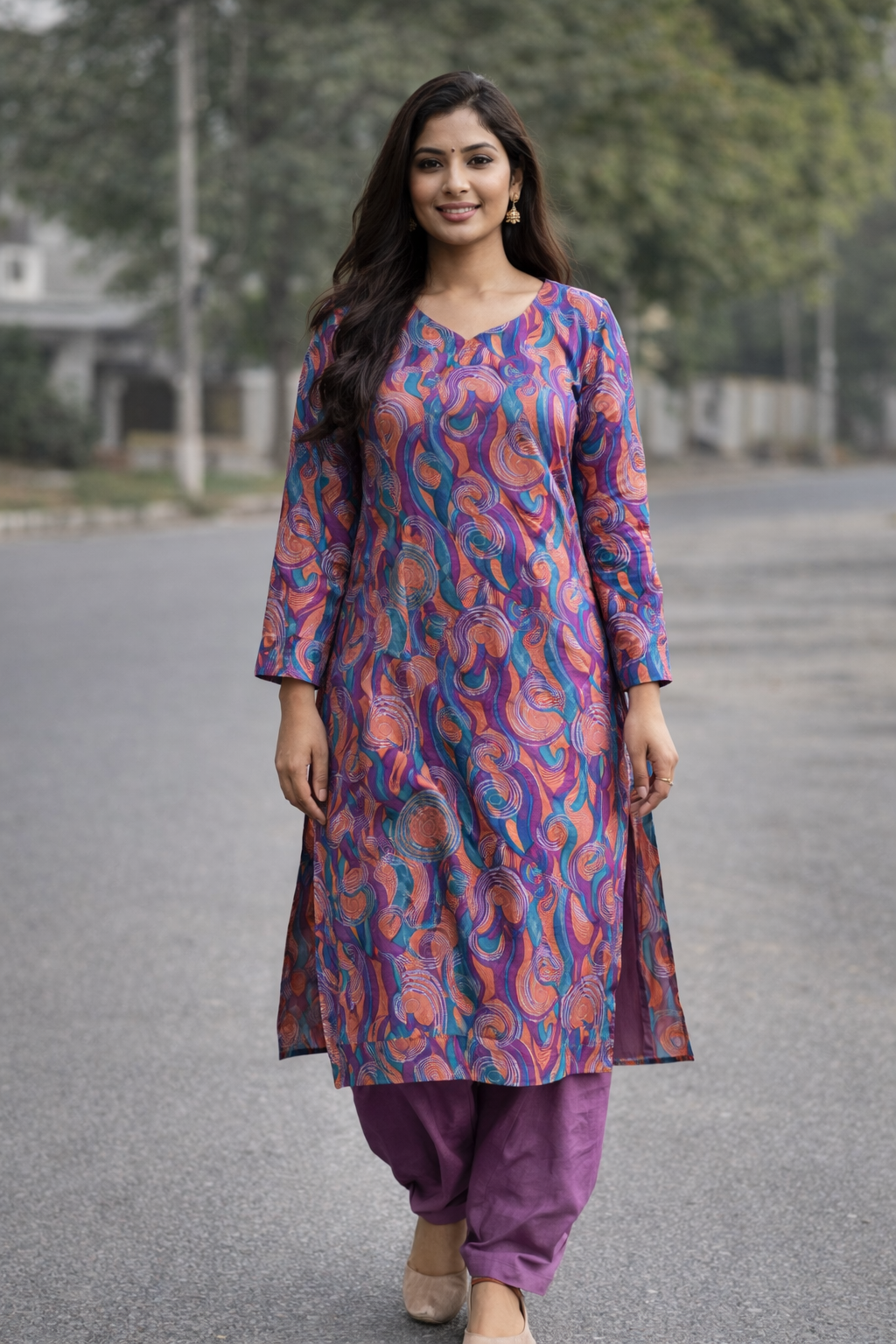 cotton  salwar kameez Dupatta Plus  chest 48