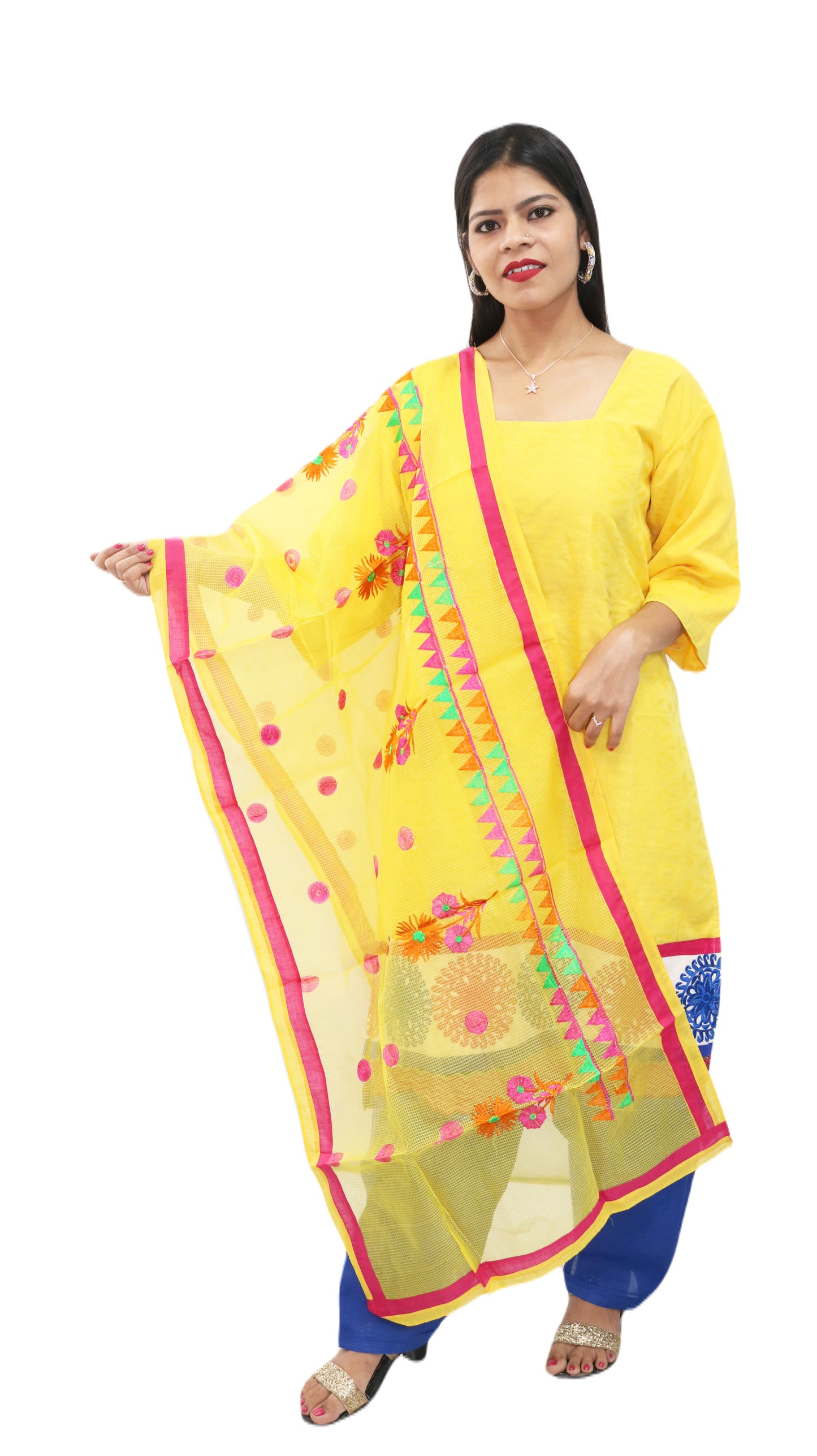 Yellow salwar kameez dress Chest size 48