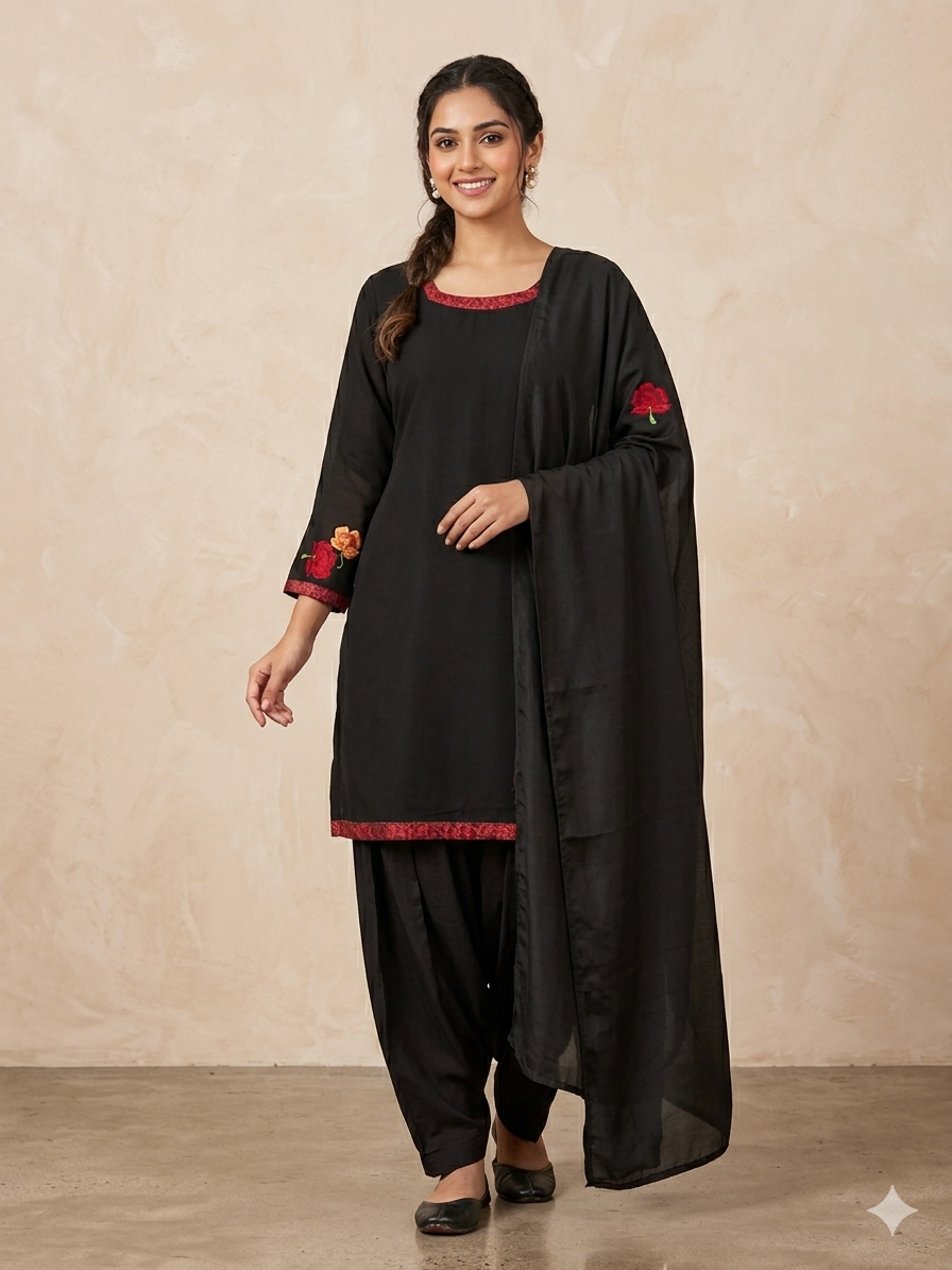 Black salwar kameez dress Chest size 44 Xlarge