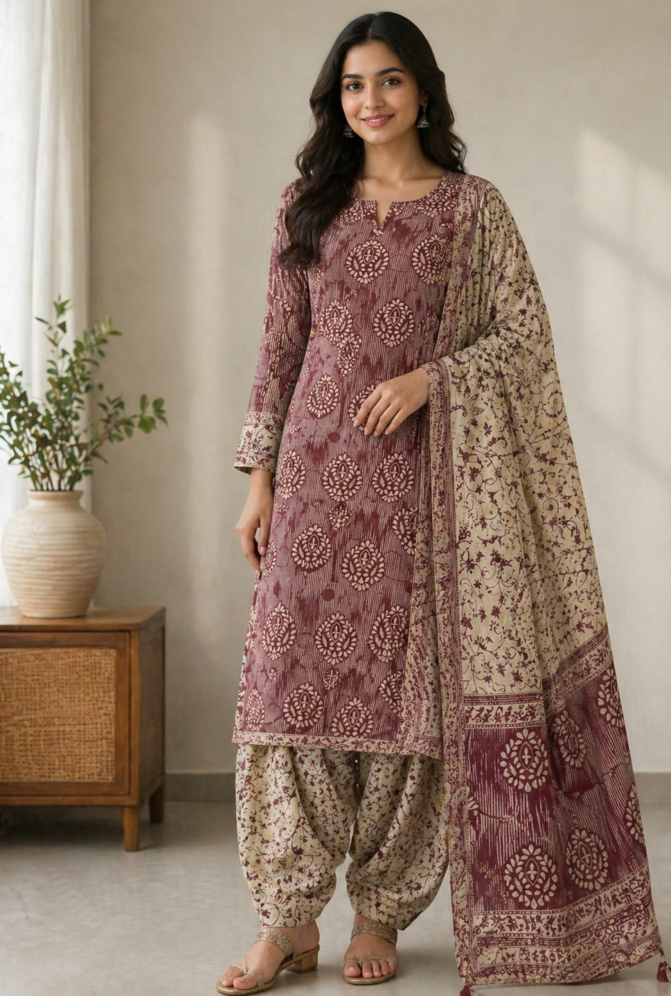 Cotton Salwar kameez dress chest size 44 XL
