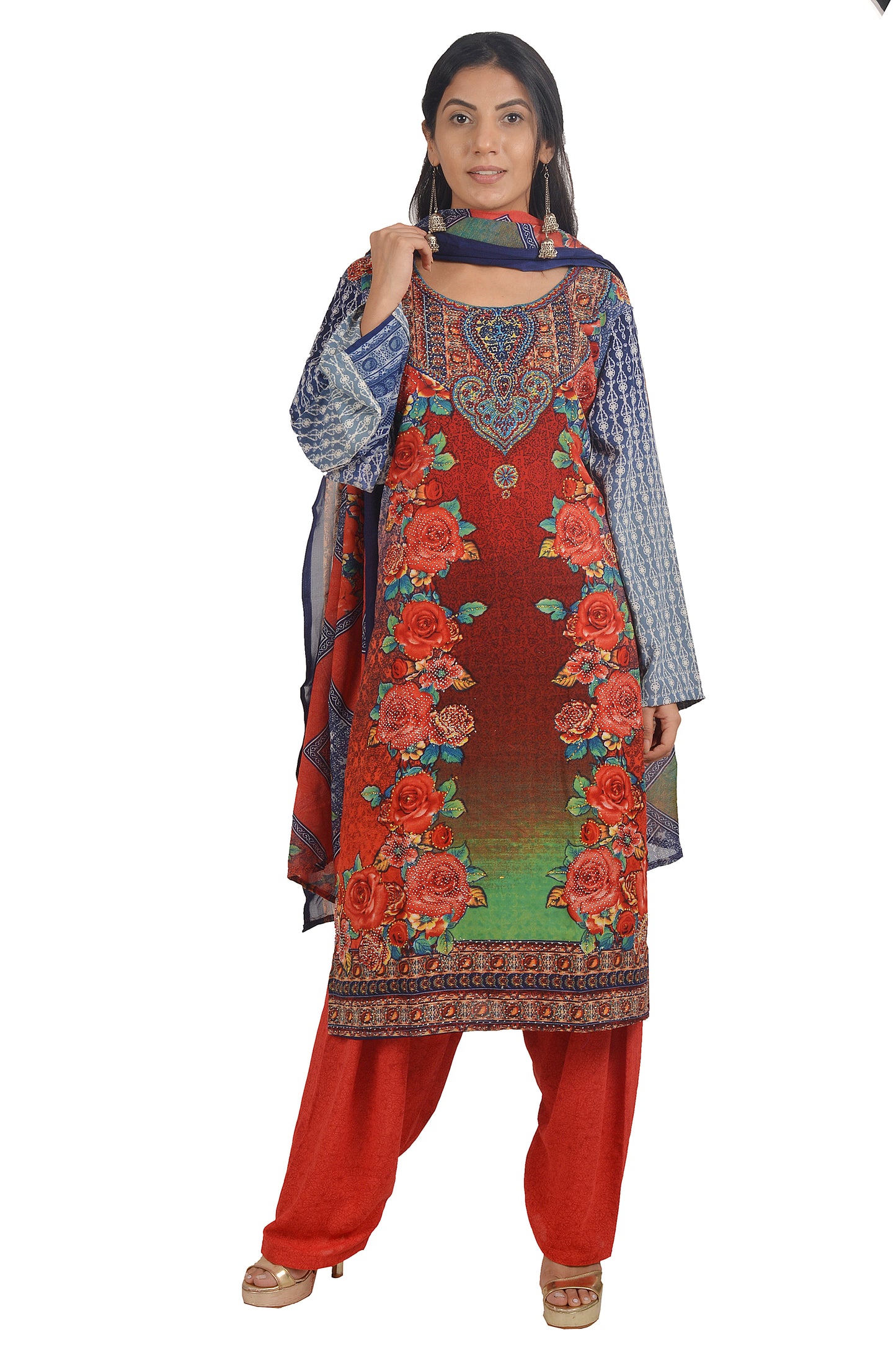 Printed salwar kameez dress Chest size 46 XL