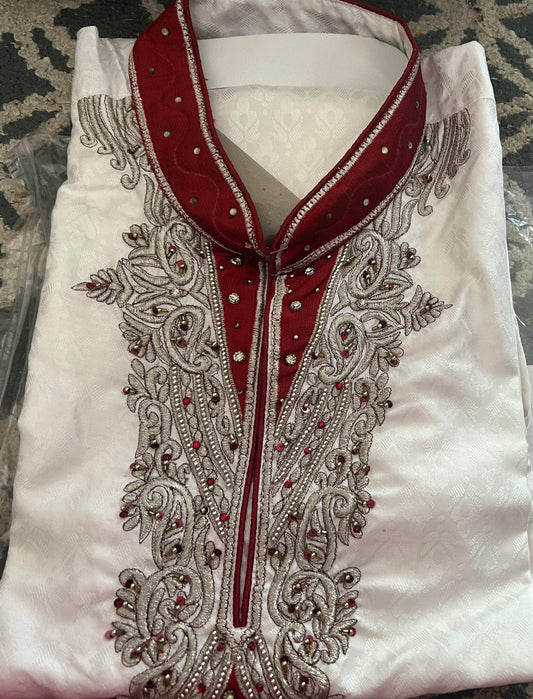 Men sherwani set Indian Wedding Bollywood Party wear 3XL