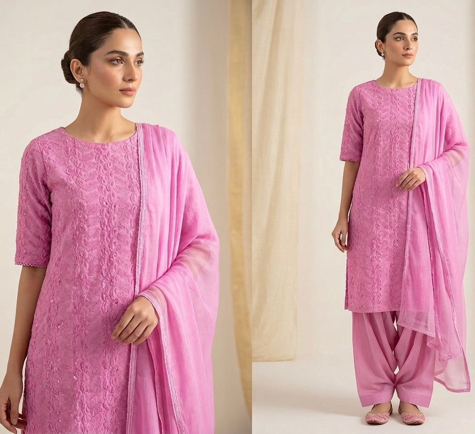 Pink Salwar kameez dress chest size 46