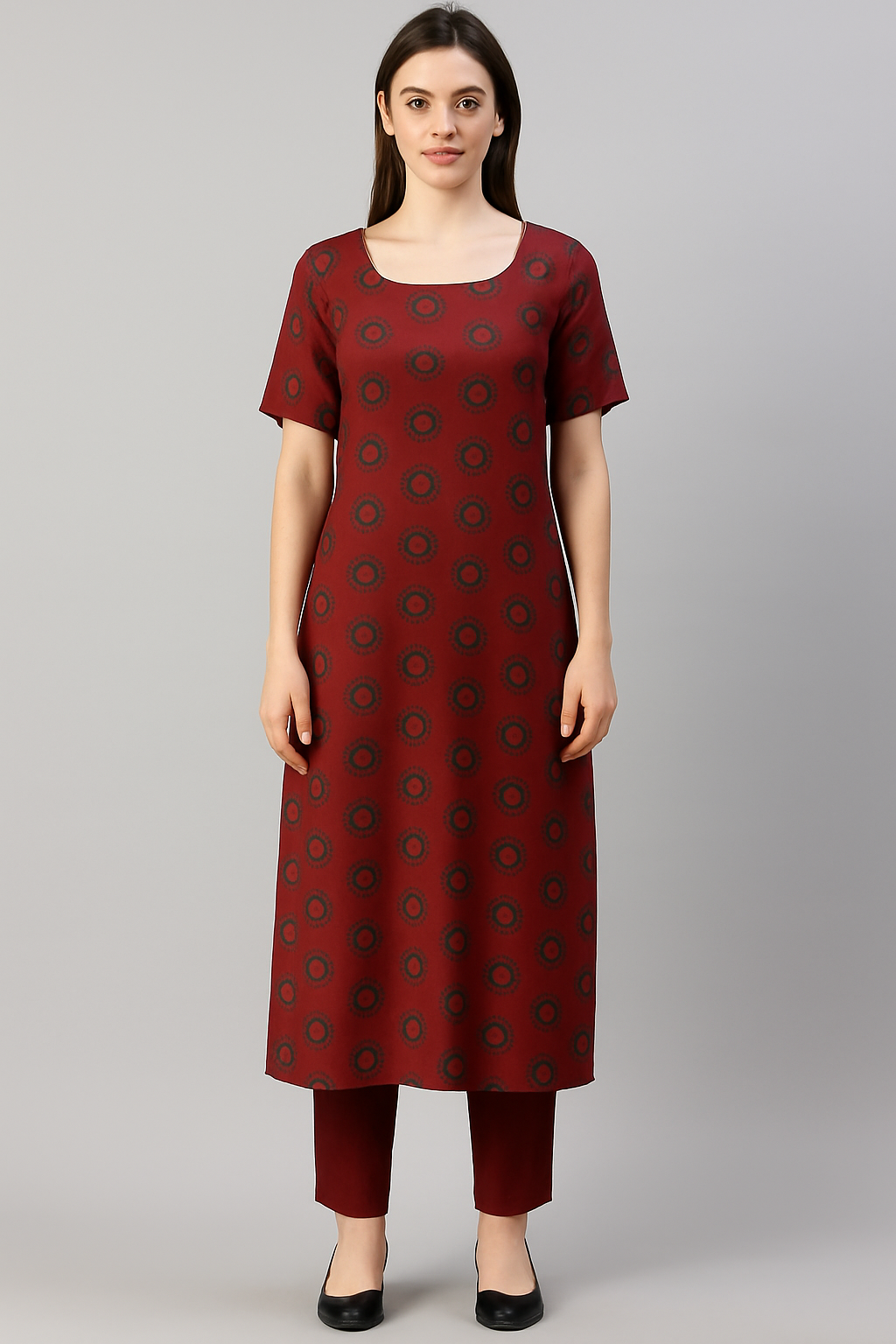 Cotton  salwar kameez Dupatta set Plus chest  Size 48