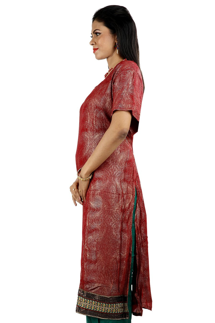 Burgundy Salwar kameez Dress chest size 52