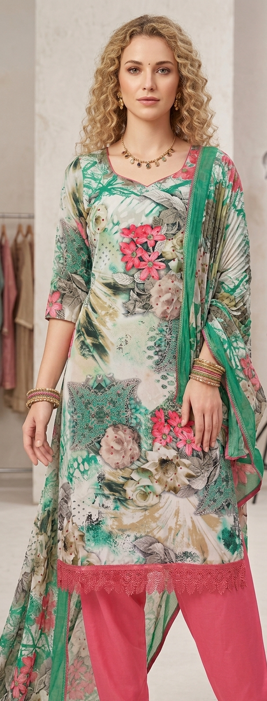 Big Plus Chest Size 60 Salwar kameez dress Indian wedding Party wear