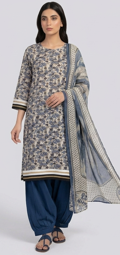 Printed salwar kameez dress plus chest size 56
