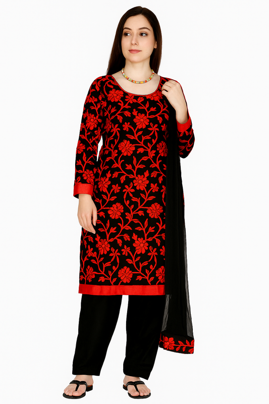 Black Plus size salwar kameez dress