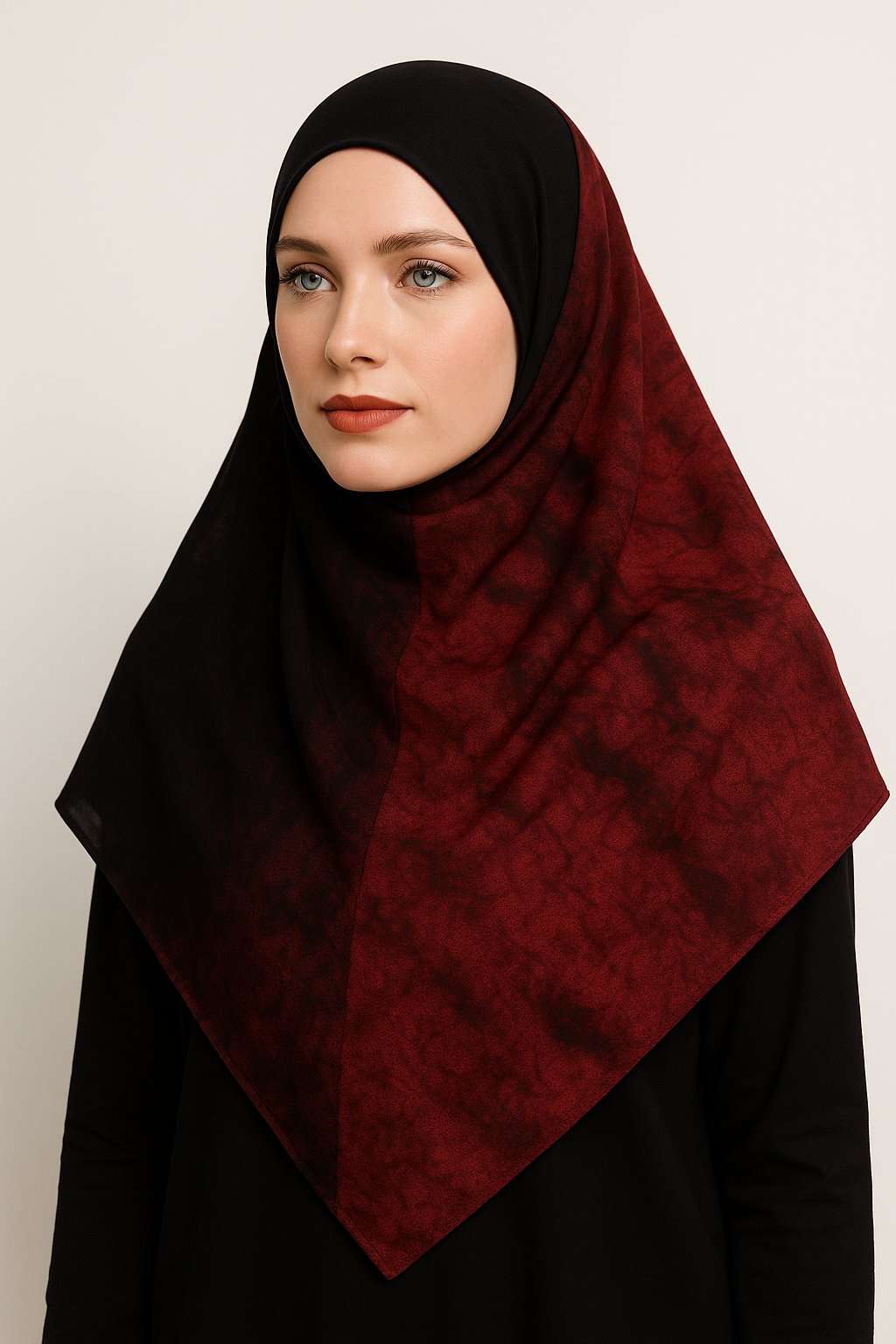 Two Color  Modest Wear Scarf square Hijab