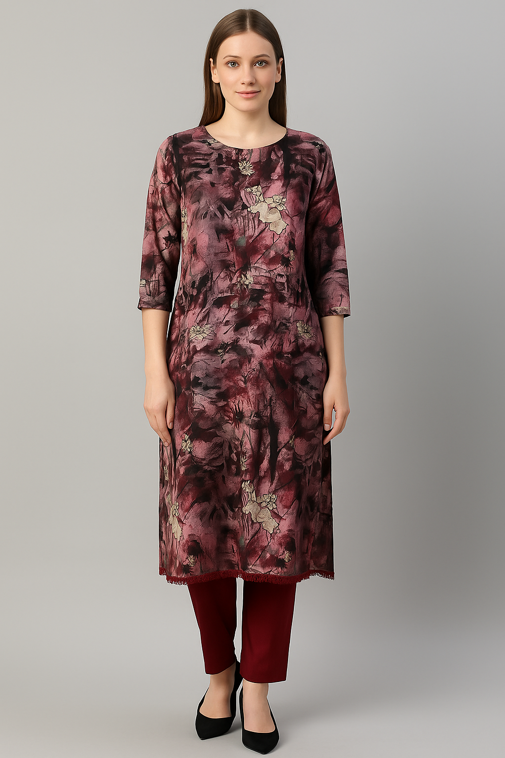 Printed Soft Crepe  salwar kameez Dupatta set Big  Plus chest  Size 60