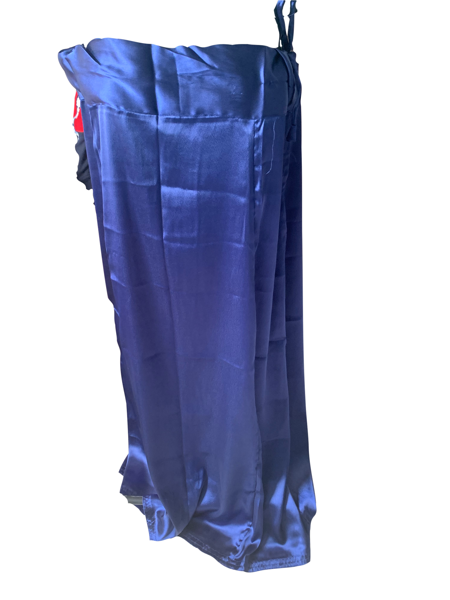 Blue Satin Indian saree Petticoat Underskirt