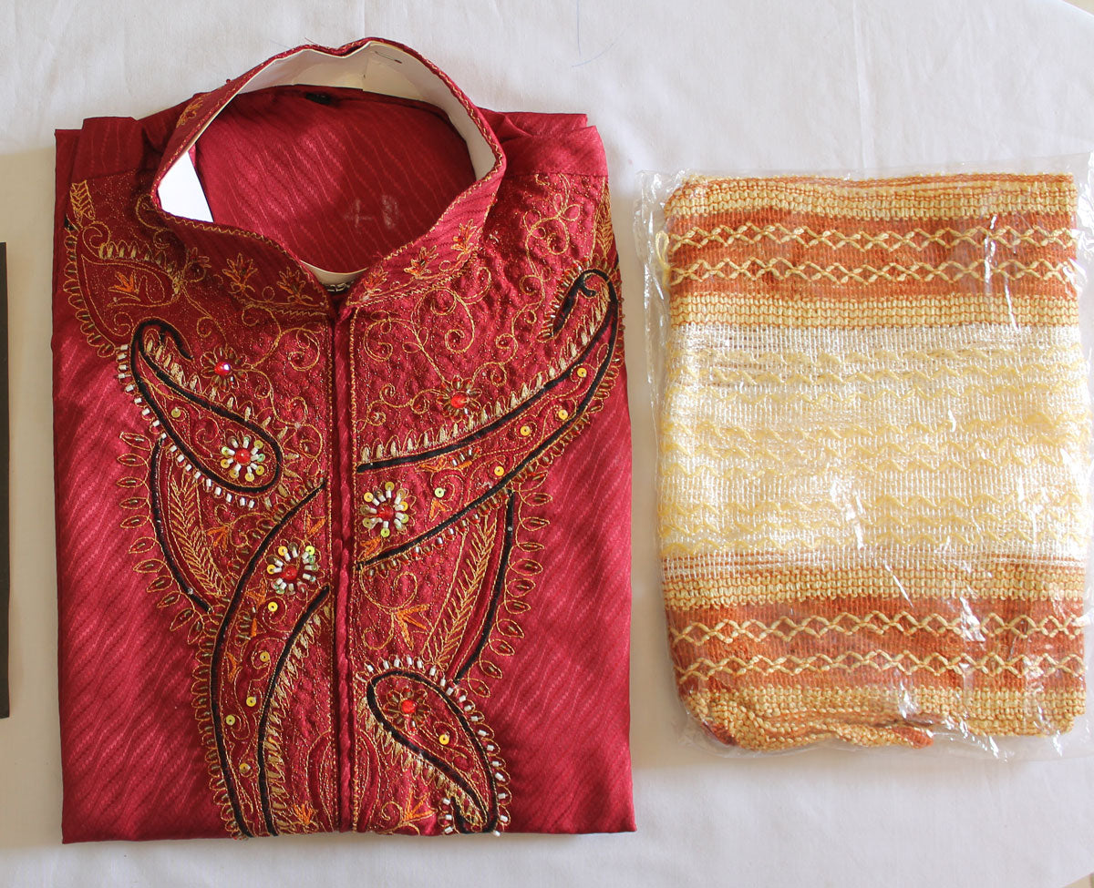 Boys Traditional Embroidered Kurta with Pajama – Festive Wear