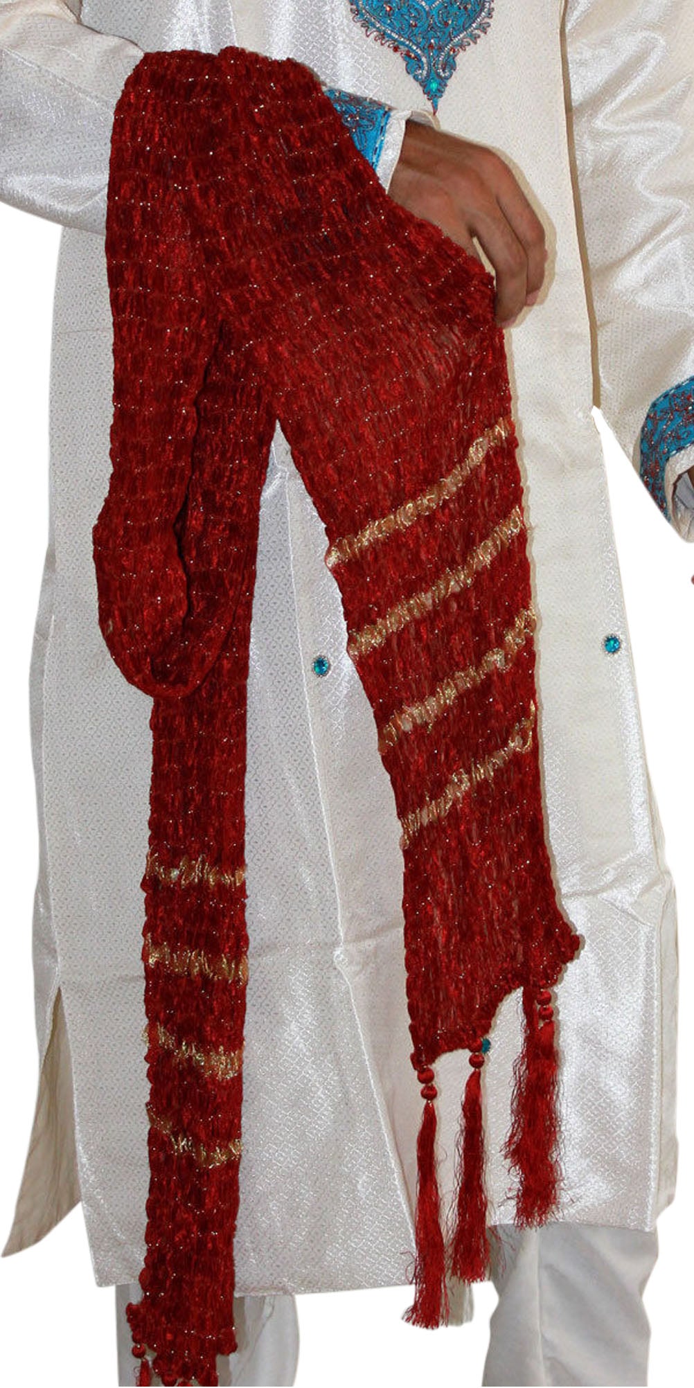Burgundy Dupatta for Men Match  Indian Wedding Sherwani Kurta